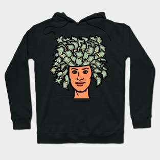 Money wealth income growth brain mindset. Hoodie